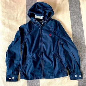 NWT Polo Ralph Lauren ‘Aviator Navy’ hooded light jacket